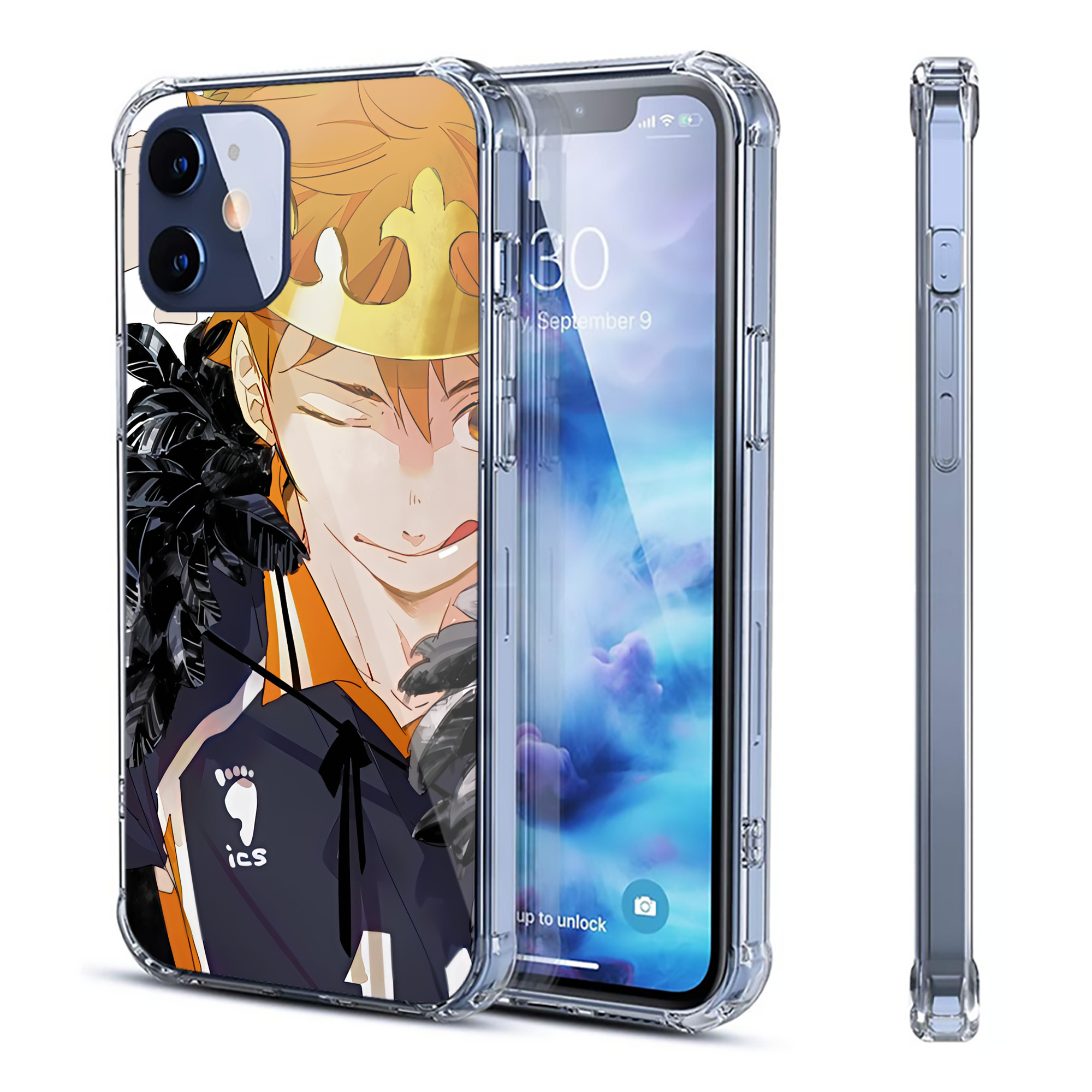 （画像用） ハイキュー!! Haikyu!! 【iPhone 12シリーズ対応】透明スマホケース（クリアソフトケース）